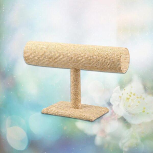 Jewelry Display Rack Bracelet Display Portable Bracelet Stand Jewelry Stand Organizer T Bar Stand Dispaly Rack Jewelry Display Stand Watch T- Flower Display Stand Appendix Necklace (1 pc) - Image 3