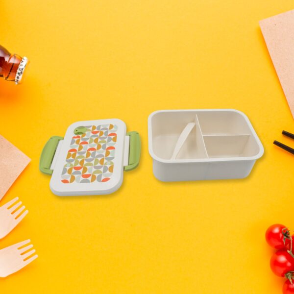Lunch Box 3 Compartment With Leak Proof Lunch Box & 1 spoon, For School & Office Use - Image 3