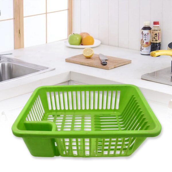 Multipurpose Plastic Kitchen Basket, Dish, Vegetables and Fruits Washing, Laundry cloath Multipupose Organizer Basket (43x30 Cm) - Image 3