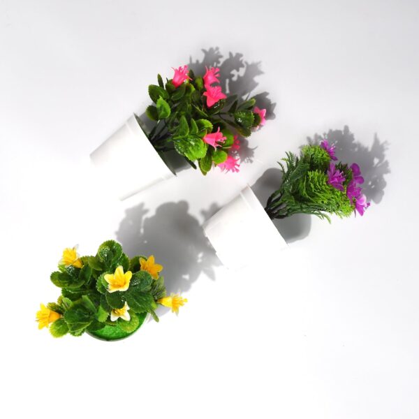 Flower Pot Artificial Decoration Plant | Natural Look & Plastic Material For Home , Hotels , Office & Multiuse Pot - Image 7