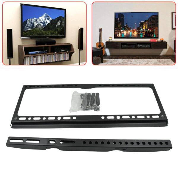 TV Wall Bracket Mount Slim Monitor Stand for 26 x 63, LCD LED 3D plasma Flat TVs Full Motion Heavy-Duty Wall Bracket, Sturdy and Strong Flat Screen Design TV Wall Mount (46cmx20cm) - Image 7