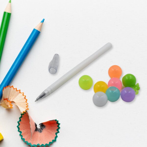 Stylish Pearls Pen Plastic Moti Non-Sharpening Design Pen Multicolor Pearls Moti Gel Pen, Fancy Designer Attractive Gel Pen for Kids Pack of (12 Pc Set ) - Image 6