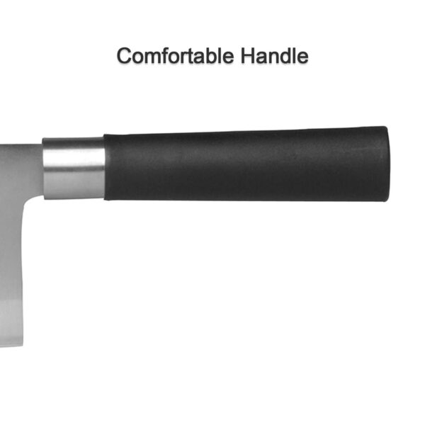 Stainless Steel Chef Damascus Cleaver Vegetable Knife with Plastic Handle & Cover, Multipurpose Use for Kitchen or Restaurant (12 Inch) - Image 7
