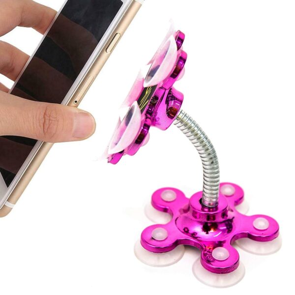 Phone Holder, 360°Rotatable Phone Stand Multi-Function Double-Sided Suction Cup Mobile Phone Holder  vip stand( MOQ :- 6 Pc ) - Image 4
