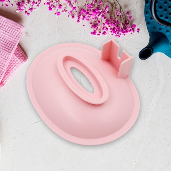 Wall Mounted 1 Layer Soap Holder with Hook Self Adhesive Plastic Soap Holder with Hook for Bathroom Kitchen Sink and Wash Basin (1 Pc) - Image 6