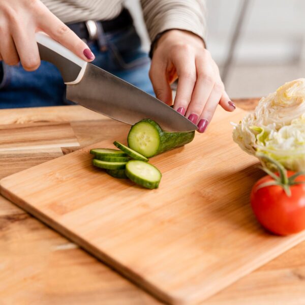 Wooden Chopping Board Big Size Kitchen Chopping Board Household Cutting Board Knife Board Vegetable Cutting and Fruit Multi-purpose Steel Vs Wooden Sticky Board Cutting board For Kitchen Use - Image 3