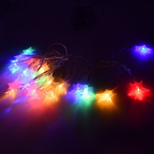 28 LED / Star 3.9 Meter Star Shape Led Light Battery Operated with Flashing Modes for Home Decoration, Kids Room, Waterproof Diwali & Wedding LED Christmas Light Indoor and Outdoor Light ,Festival Decoration (Multicolor Battery Not Included 3.9Mtr) - Image 6