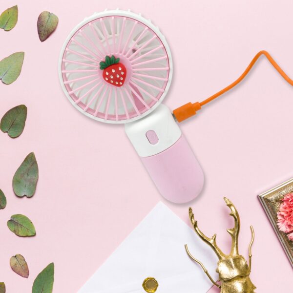 Portable Small Electric Fan Handheld, Rechargeable Mini Student Handheld Dormitory Class Personal Fan - Image 3