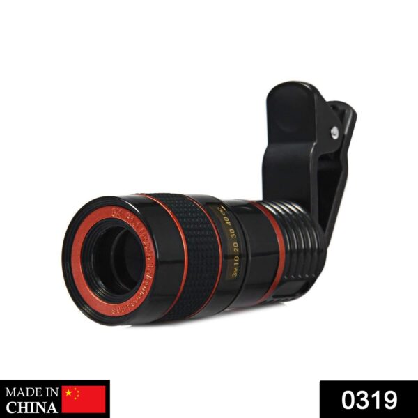 Clip-on 8X Optical Zoom Telescope Phone Camera Lens - Image 2