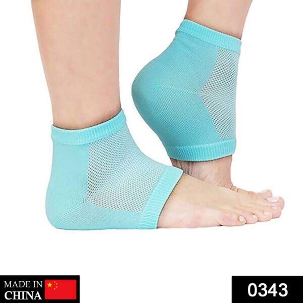 Heel Pain Relief Silicone Gel Heel Socks (Multicolor) - Image 3