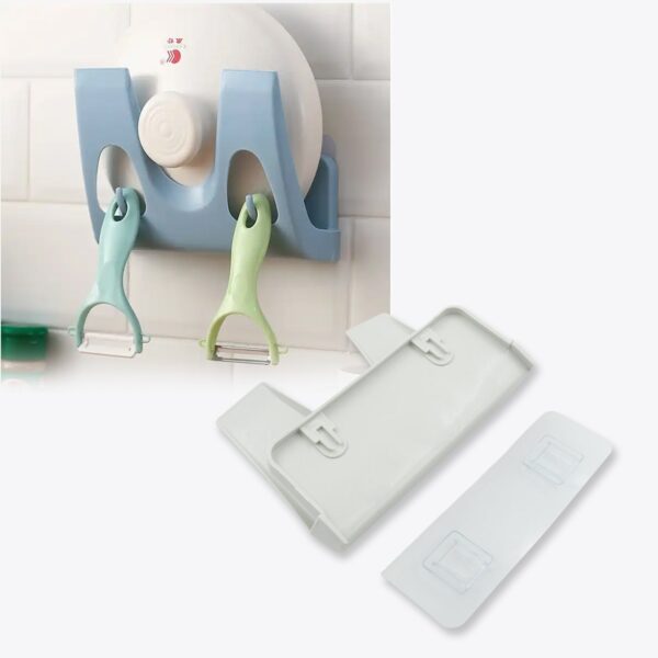 Multifunction Kitchen Rack: Plate, Dish Rack, Pot Lid Holder (Wall Mounted) - Image 3