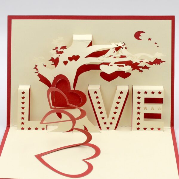 3D Paper Wish Card High Quality Paper Card All Design Card Good Wishing Card  (Birthday , Valentine , love , Christmas Card) (1Pc ) - Image 3