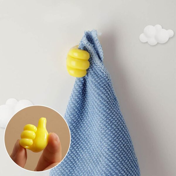 Thumb Cable Clips,Cord Holder Multi-Functional Wall Hooks Cable Organizer Cable Management for Desk Home Office Car Multi Color (Pack Of 10) - Image 9