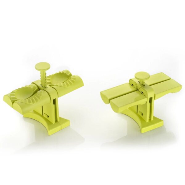 DUMPLING MAKER MOLD,DOUBLE HEAD DUMPLING MOLD WRAP TWO AT A ONE TIME,HOUSEHOLD DUMPLING MAKER MOULD,EASY-TOOL FOR MAKING DUMPLINGS,DUMPLING PRESS MOLD KITCHEN ACCESSORIES (Brown Box) - Image 3