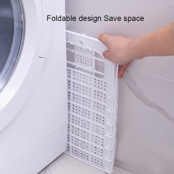 Wall Hanging Laundry Basket Clothes Hanger Dirty Hamper Clothes Storage Hook Clothes Rails for Laundry Washing Machine Bathroom Kids Dirty Clothes Storage Hanger (1 Pc) - Image 5