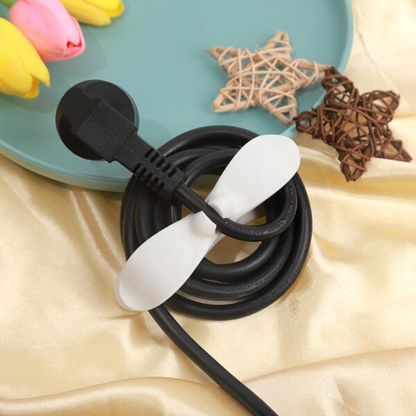 Power Plug Holder Organizer for Appliances Tidy Cord Winder Cable Organizer Self Adhesive Wire Wrap Holder for Coffee Maker Pressure Etc (1 Pc / 8x3 Cm / Small) - Image 3
