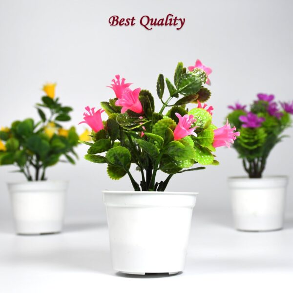 Flower Pot Artificial Decoration Plant | Natural Look & Plastic Material For Home , Hotels , Office & Multiuse Pot - Image 3