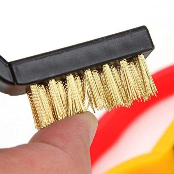 '-3 Pc Mini Wire Brush Set (Brass, Nylon, Stainless Steel Bristles) - Image 5