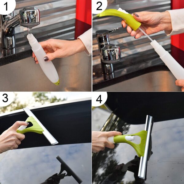 All-in-One Cleaning Brush: Spray, Wash, & Wipe (Windows, Glass, Car) (1 Pc) - Image 4