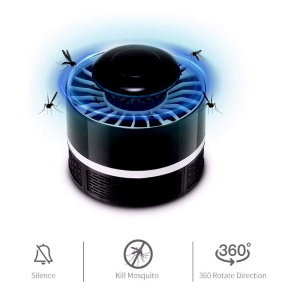Mosquito Killer Light 5W USB Smart Optically Controlled Insect Killing Lamp Use Forbad room - Image 3