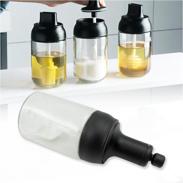 All-in-One Seasoning Jar: Heat-Resistant Glass with Spoon (1 Pc) - Image 5