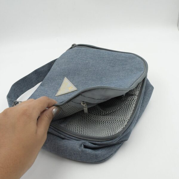 Travel Wash Bag Multi-Functional Waterproof Cosmetic Storage Bag Handheld Foldable Hook Cosmetic Bag with Zipper Closure Handbag Portable Classification Bags(1 Pc Mix Design) - Image 5