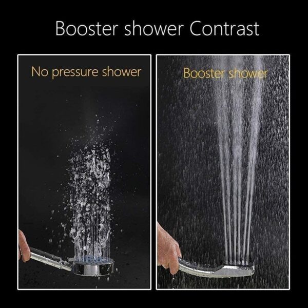 High Pressure Shower Head,Wenini 300 Holes Handheld Showerhead Powerful Boosting Spray Bath Water Saving For Bathroom (1 Pc) - Image 6