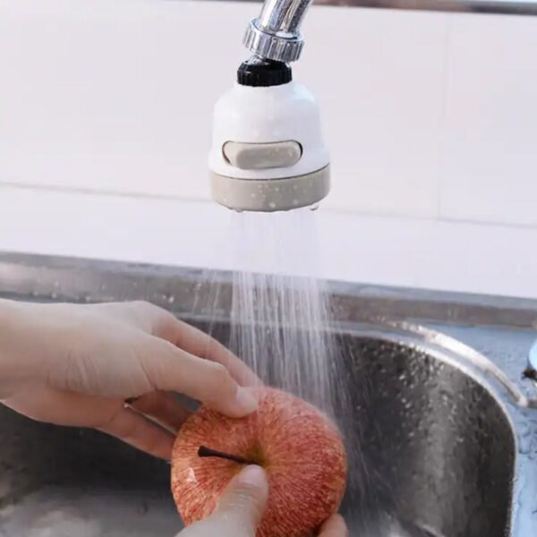 360 Degree Rotating Water-Saving Sprinkler,Faucet Aerator for Kitchen,Bathroom,Water Faucet Kitchen Tap,sink tap shower sprinkler plastic 3 Mode Adjustable Head Nozzl - Image 5