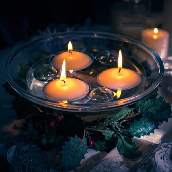 Floating Candle Holder (1 Pc): Romantic Ambiance, Table Decor - Image 3