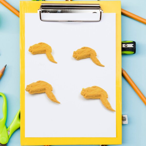 Cute Erasers, Pencil Eraser, Chicken Wings Chicken Legs Eraser Student School Supplies Gifts Chicken Rubber Drawing Small Eraser Office Accessory Fun Back to School Supplies Gifts Party Favor for Kids Adults Students (8 Pcs Set) - Image 5