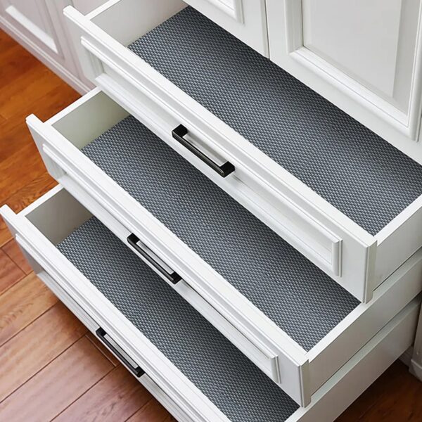 Multipurpose Anti-Slip Mat Liner Roll - 45cmx5m for Kitchen, Bathroom, Cabinet, Drawer, Shelf & Fridge - Image 3