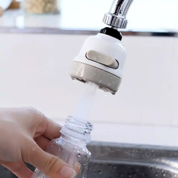 360 Degree Rotating Water-Saving Sprinkler,Faucet Aerator for Kitchen,Bathroom,Water Faucet Kitchen Tap,sink tap shower sprinkler plastic 3 Mode Adjustable Head Nozzl - Image 6