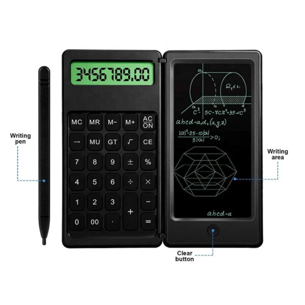 Foldable Calculator With 6 Inch LCD Tablet Digital Drawing Pad Stylus Pen Erase Button Lock Function Smart Calculator   -01 - Image 5