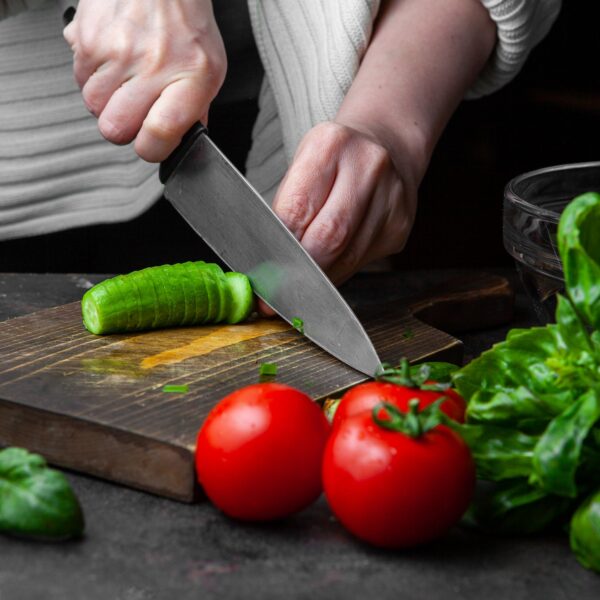 Big Size Professional Sharp Durable Quality Pack of 5 Kitchen Knives Set Basic Kitchen Tools-Stainless Steel Kitchen Gadgets (5 Pc Set) - Image 3