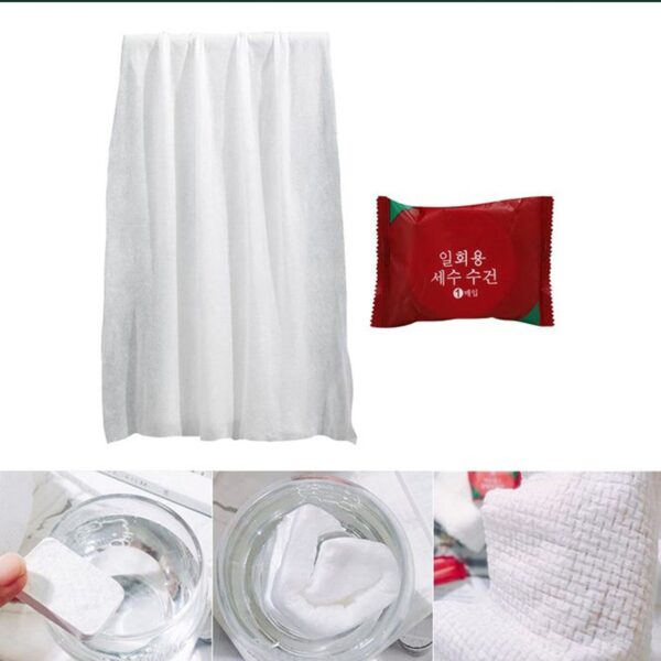 Compressed Towels Portable Disposable Compressed Cotton Coin Tissue Towel for Travel, Camping, Hiking, Sport, Beauty Salon, Home Hand Wipes (28x40 Inch) - Image 6