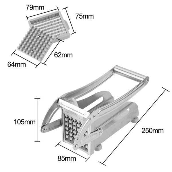 Stainless Steel French Fries Potato Chips Strip Cutter Machine - Image 5