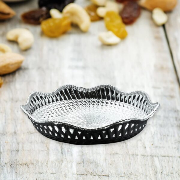 Round Serving Tray, Traditional Serving Tray, Multipurpose Serving Tray, Decorative Serving Platters, Mukhwas Serving Tray (1 Pc) - Image 3