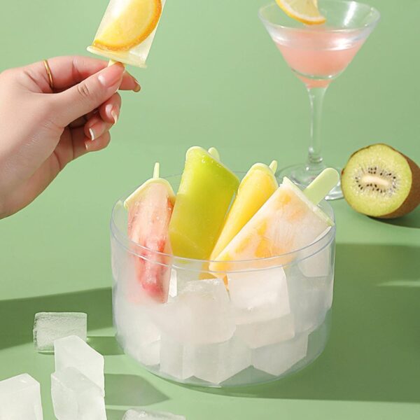 Ice Cream Candy Molds With Sticks Easy Release Summer Party Supplies Popsicles Candy Molds (8 Candy Mold Maker) - Image 7