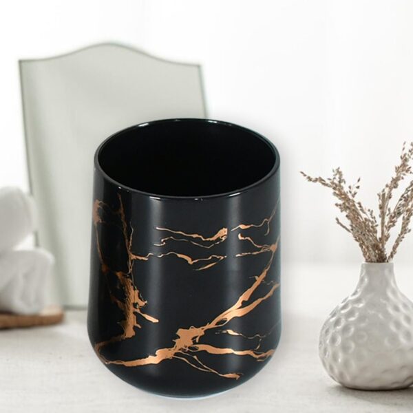 Bathroom Accessory Set Bathroom Decor Premium Quality (5 PCS) 1 X Tumbler,1 X Dispenser,1 X Toothbrush Holder, 1 X Soap Dish & 1 X Tray - Image 5