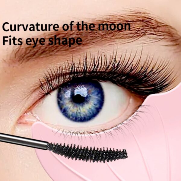 Multifunctional Easy To Clean Curved Silicone Eyeliner Stencils Wing Tips Quick Reusable for Makeup Tool for Beginners, Eyelashes Brush Curler Comb Eye Makeup Tool Female Supply (1 Pc) - Image 5