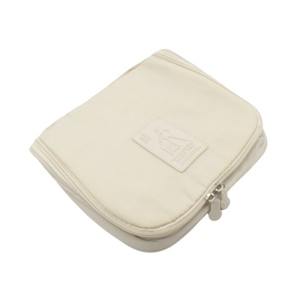 Travel Wash Bag Multi-Functional Waterproof Cosmetic Storage Bag Handheld Foldable Hook Cosmetic Bag with Zipper Closure Handbag Portable Classification Bags (1Pc) - Image 4