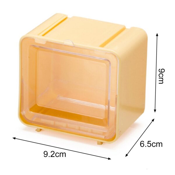 Storage Box Storage Container Tape Storage Boxes Durable Convenient Plastic Transparent Lid Visible Tape Storage Box / Case for Office - Image 6