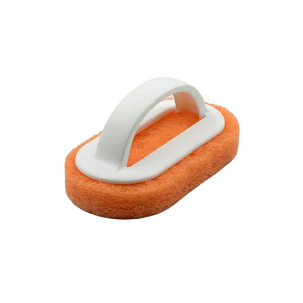 Sponge Kitchen Pot Brush With Handle Reusable And Washable Eraser Cleaner Removal Tool Sink Pot Dish Scrubber Bathroom Decontamination Cleaning Brush Glass Stove Top Cleaners Daily (1 Pc) - Image 4