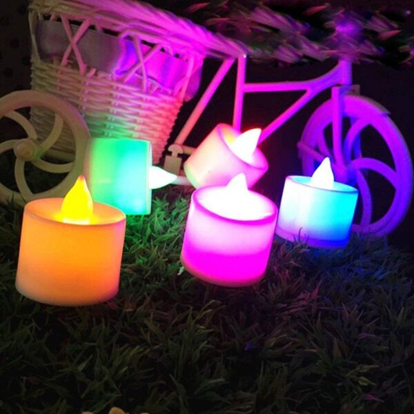 Multicolor LED Tealights Candles (24 Pack): Festive Decorations - Image 6