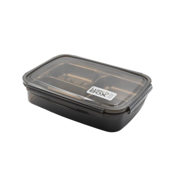 Black Transparent 4 Compartment Lunch Box for Kids and adults, Stainless Steel Lunch Box with 4 Compartments For Office, Travel, School, Home - Image 4