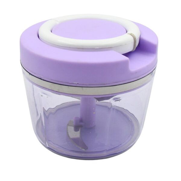 Miracle Ring Chopper, Quick Handy Chopper, Vegetable and Fruit Chopper With Lid | Chop in 10 Seconds | Mini Portable Food Processor for Kitchen with 3 Blades for Effortless Chopping of Onion, Veggies - Image 4