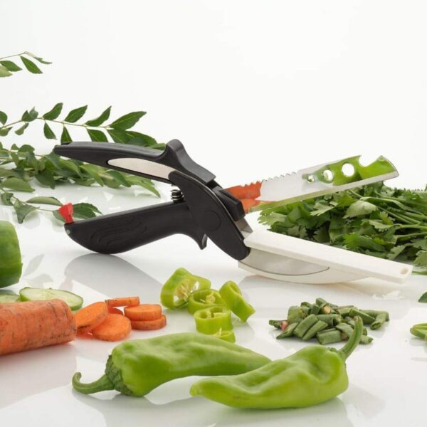 Stainless Steel 4 in 1 Clever Cutter, Black - Image 7