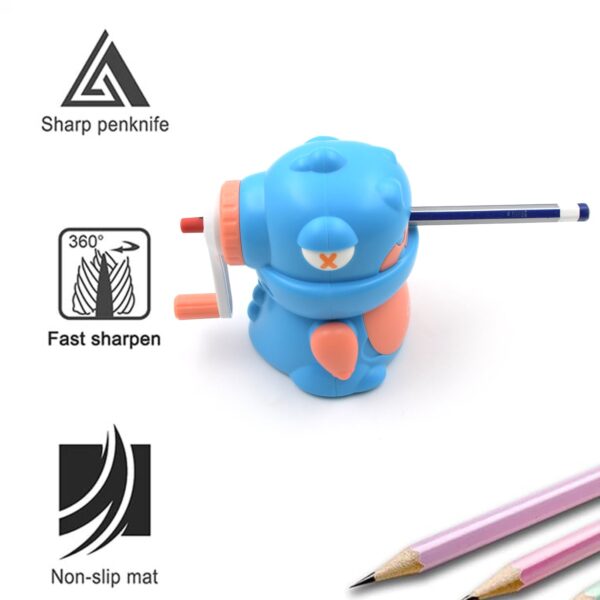 Sharpener for Pencil with Removable Tray Hardiness Steel Cutter, Kids Teddy Shaped Pencil Sharpener Machine, Birthday Return Gift Stationary Gifts - Image 6
