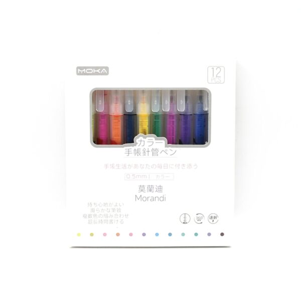12 Color Rolling Ball Pens, Quick-Drying Ink 0.5 mm Extra Fine Point Roller ball Pens Straight Liquid Gel Ink Pens for Writing, Drawing, Journaling, Taking Notes, School Office Stationery (12 Pcs Set) - Image 4