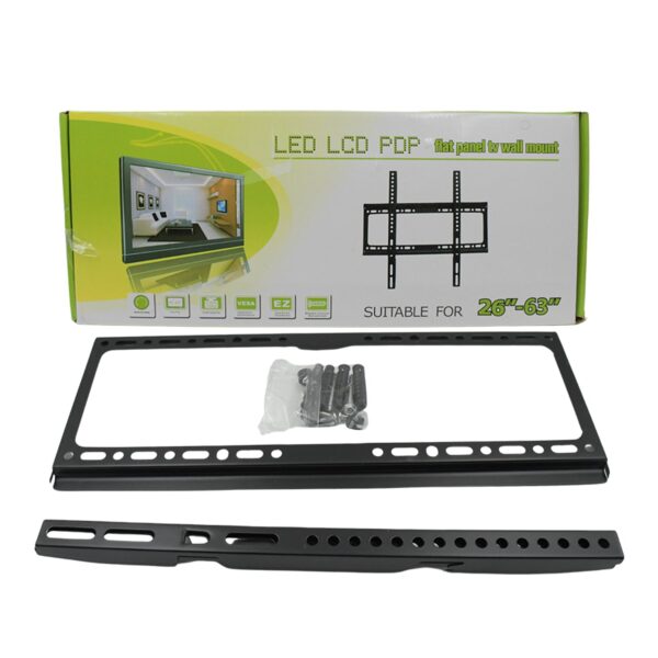 TV Wall Bracket Mount Slim Monitor Stand for 26 x 63, LCD LED 3D plasma Flat TVs Full Motion Heavy-Duty Wall Bracket, Sturdy and Strong Flat Screen Design TV Wall Mount (46cmx20cm) - Image 4